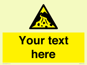 Custom Warning: Debris flow zone